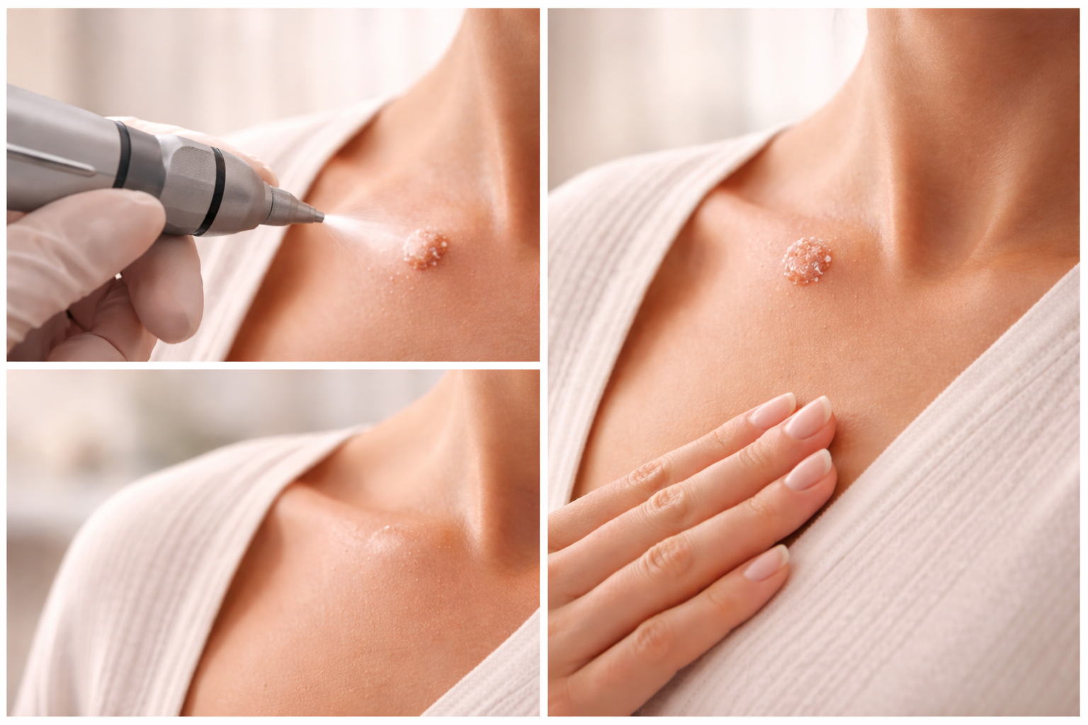 Illustration of a calm, precise treatment process